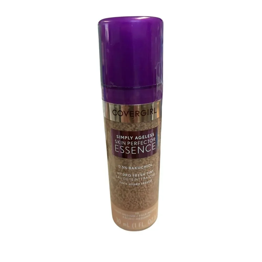 CoverGirl Simply Ageless Skin Perfector Essence 0.5% Bakuchiol Light- Medium New
